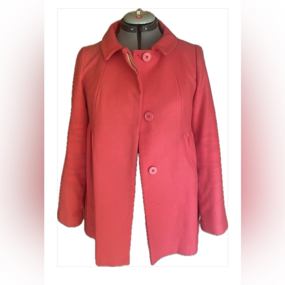 Tara Jarmon Wool Coat Bubble Gum Pink